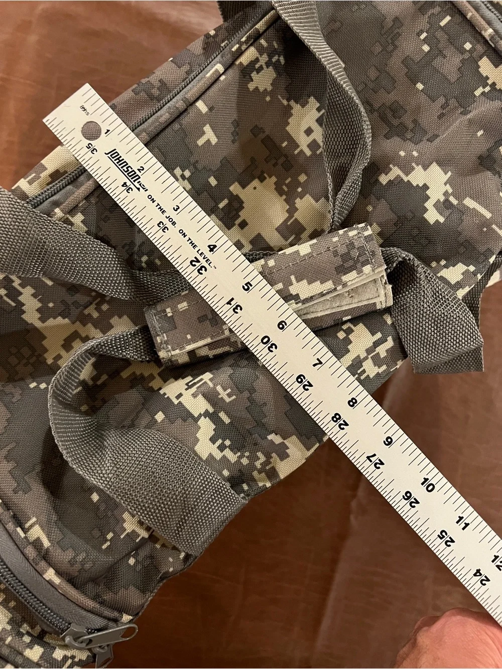 NRA Camo Duffle Travel Bag - 20” x 12” x 9”
